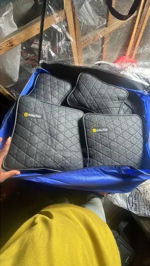 Black Smile Face Leather Seat Cover