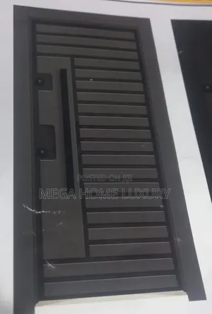 Modern Black Panel Entrance Door