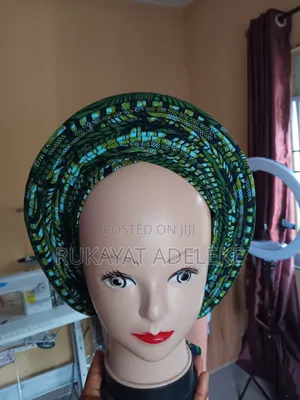 Auto Gele With Zig-Zag Front