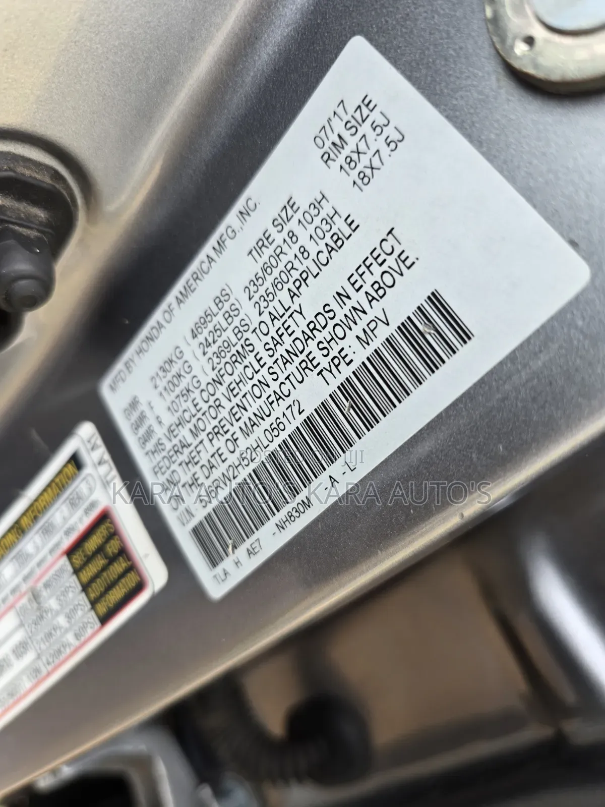 Honda CR-V 2018 Silver