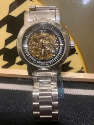 Skeleton Automatic Wrist Watch – Stainless Stee