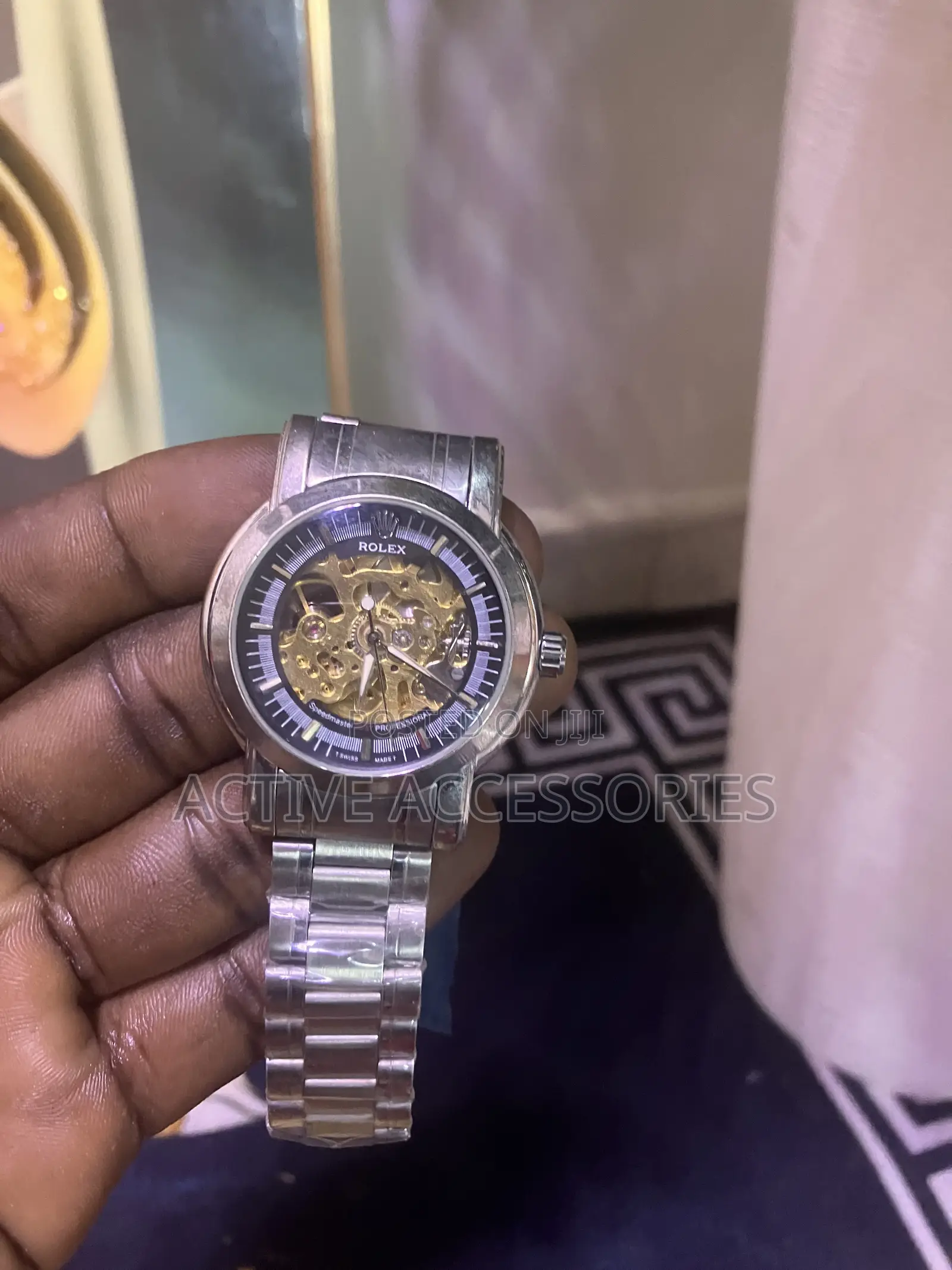 Skeleton Automatic Wrist Watch – Stainless Stee
