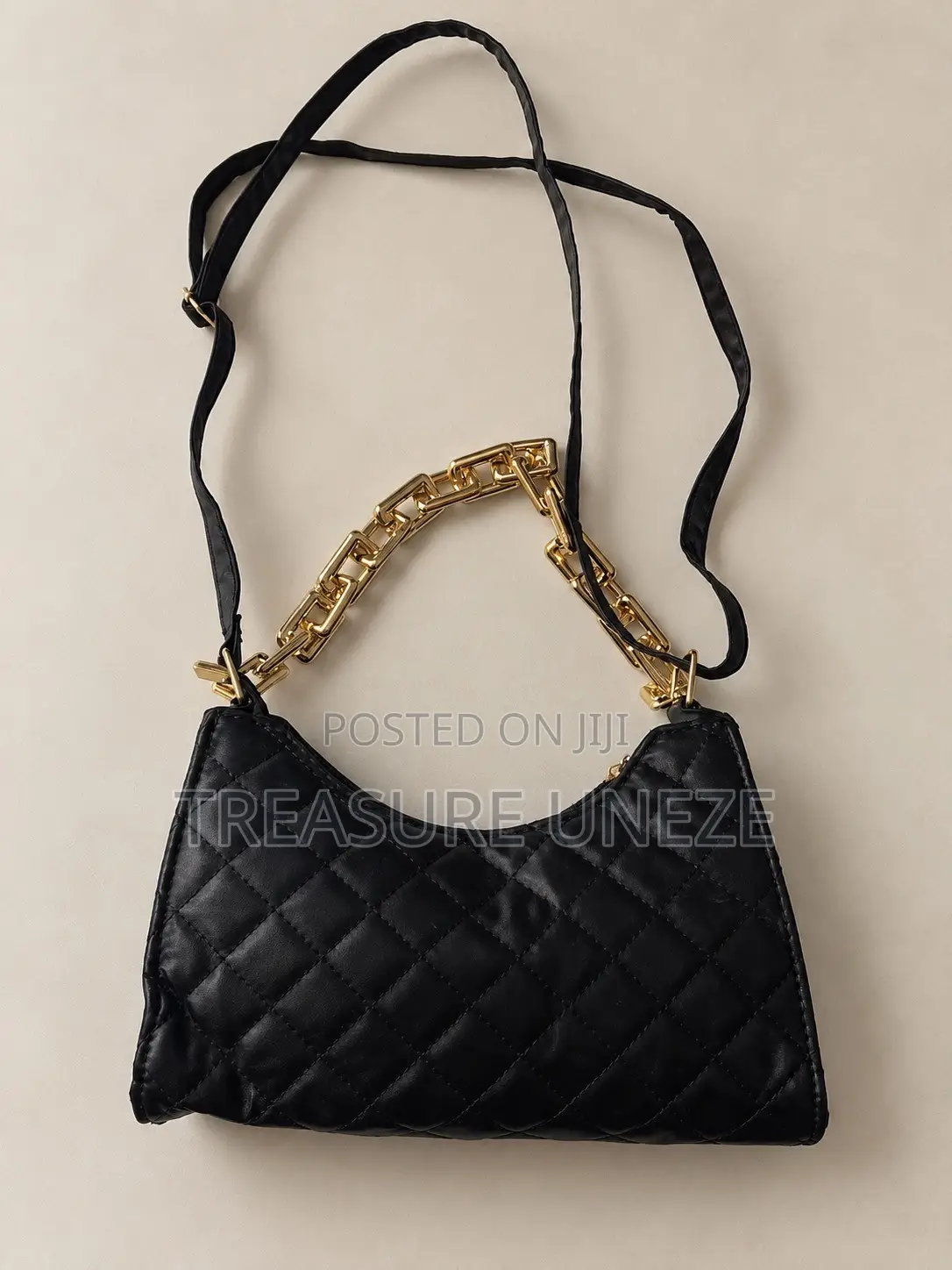 Mini Black Bag With Long Strap