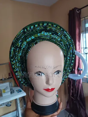 Auto Gele With Zig-Zag Front