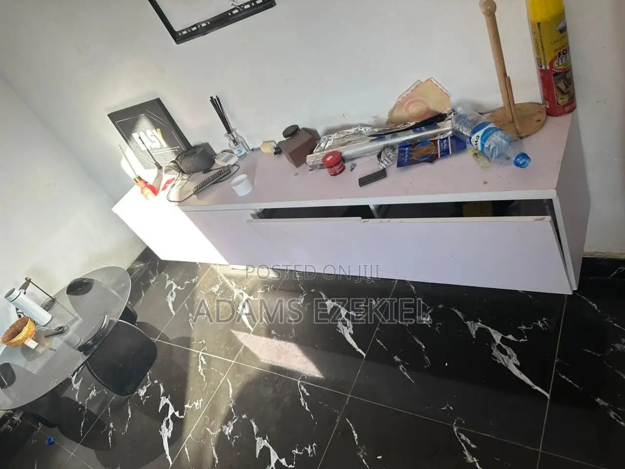 Chairs and TV Console