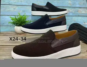Geoxer Leather-Trim Canvas Slip-on Casual Shoes
