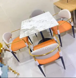 Modern Restaurant Table and Chair Set