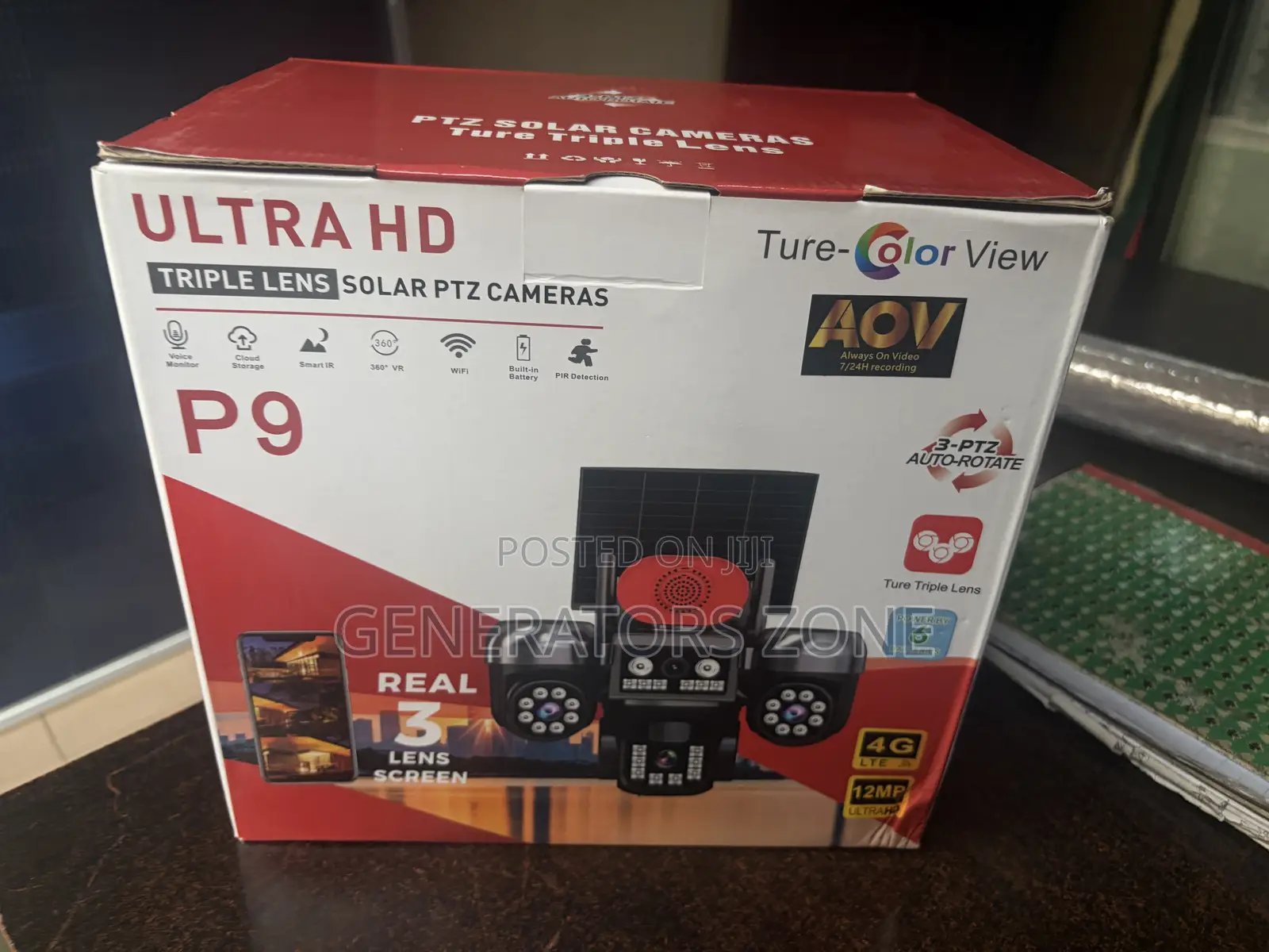 Ultra HD Triple-Lens PTZ Camera for Property Security