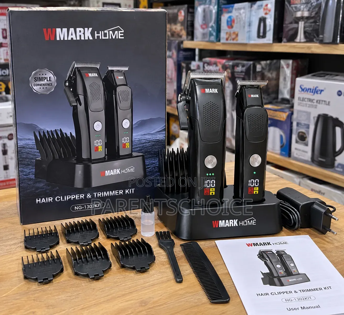 WMARK HOME NG-1302KIT Hair Clipper Trimmer Set