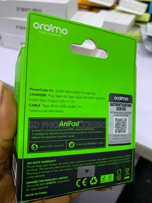 Oraimo PowerCube 61Ultra Portable Charger withMicro-USBCable (OCW-1061