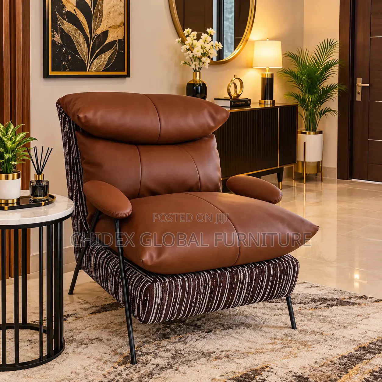Accent Leather Chair