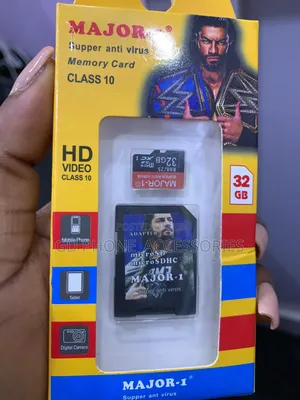 Original Major-1 32GB Class 10 MicroSD Memory Card With SD Adapter