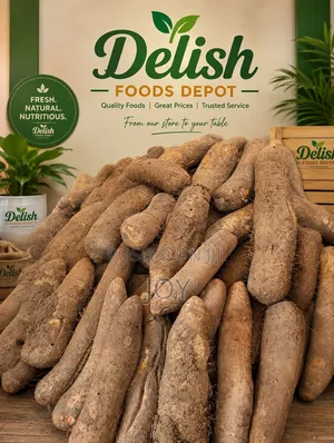 Tubers of Sweet BENUE Yam Up