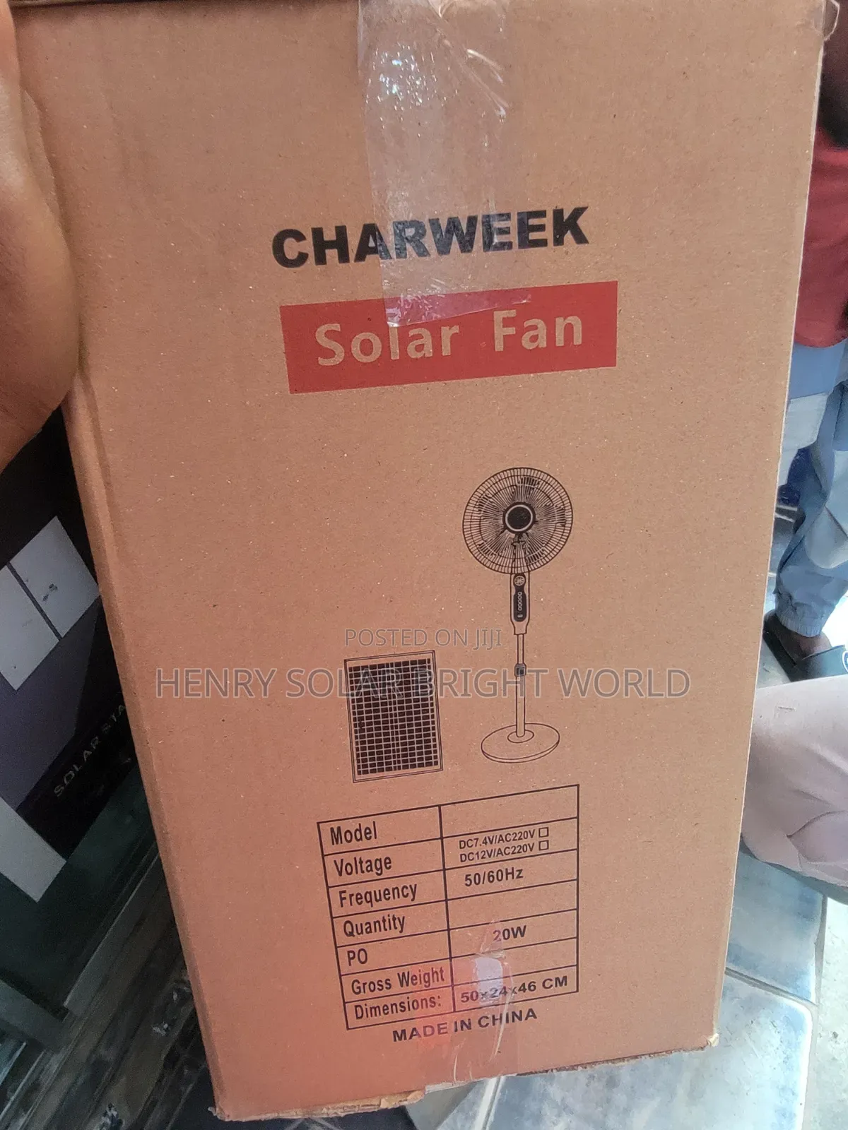 Charweek Solar Fan 16inc