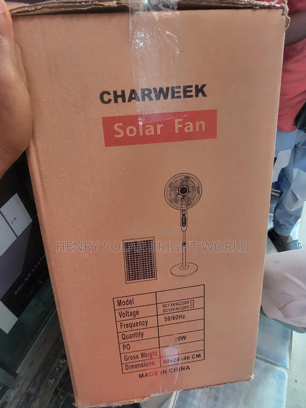 Charweek Solar Fan 16inc