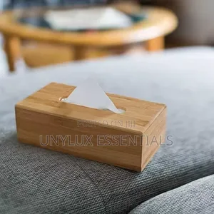 Bamboo Tissue Box Holder