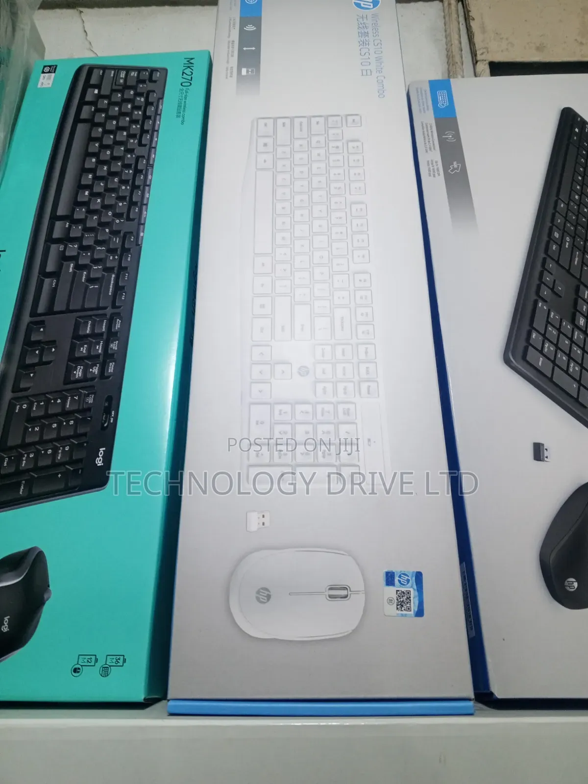 HP Cs10 Black Wireless Keyboard and Mouse