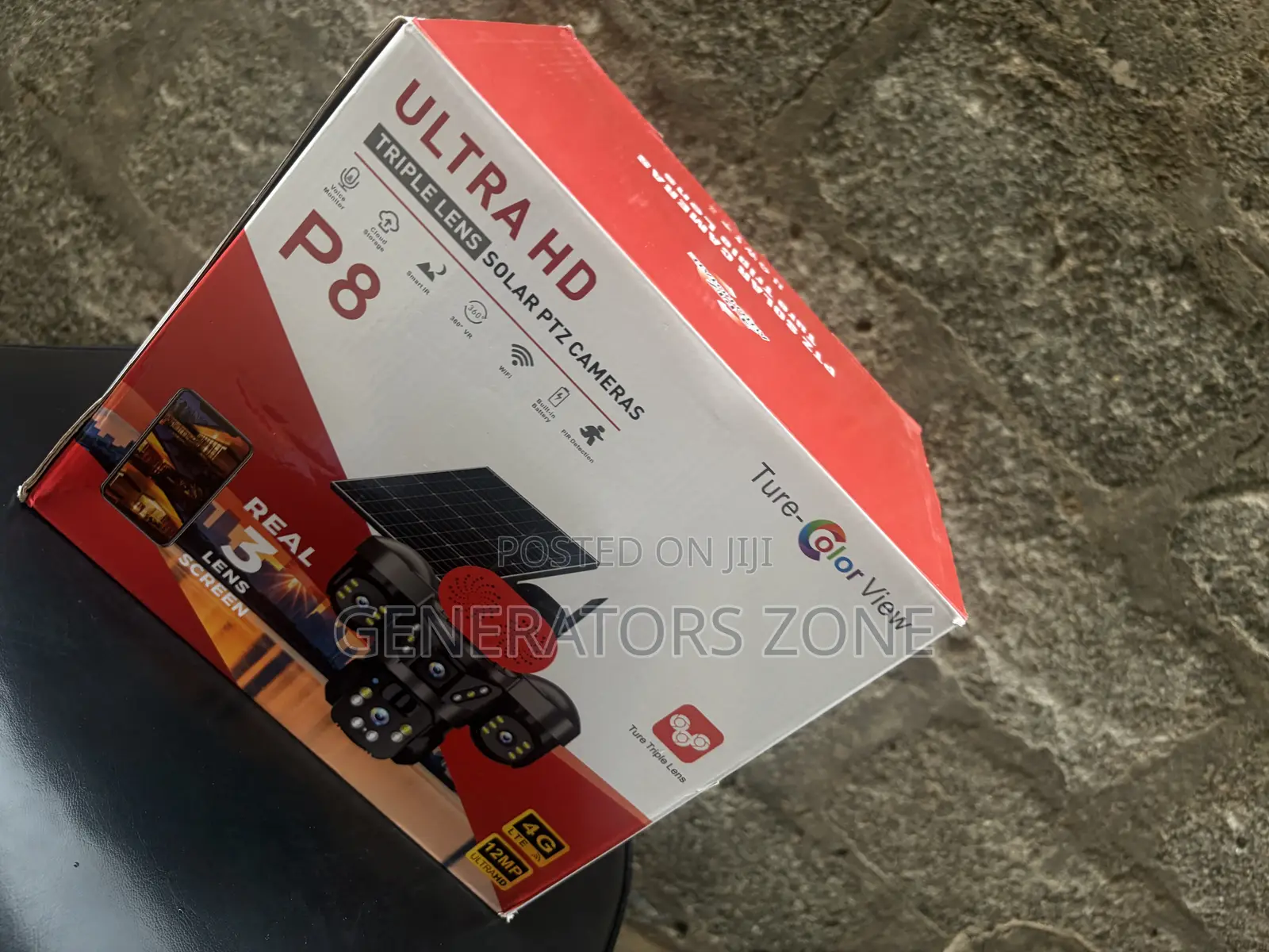 True Color View Solar PTZ Camera for Home Protection
