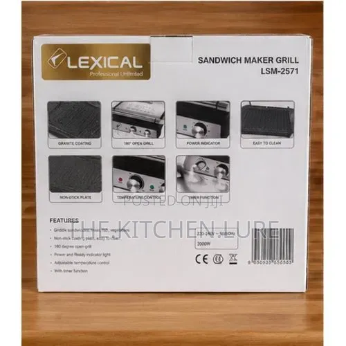 Lexical Electric Sandwich Maker Contact Grill
