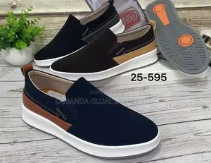 Geoxer Two-Tone Leather Accent Slip-on Shoes