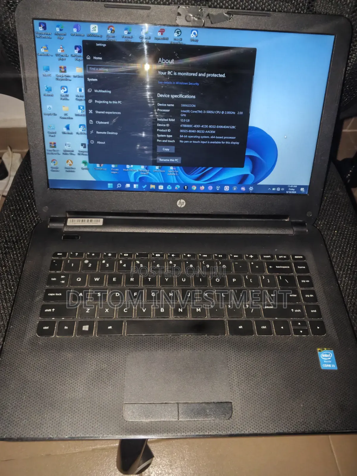 Laptop HP Stream Notebook 12GB Intel Core i3 SSD 128GB