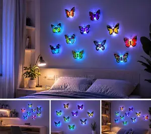 3D Butterfly LED Multicolor Wall Sticker