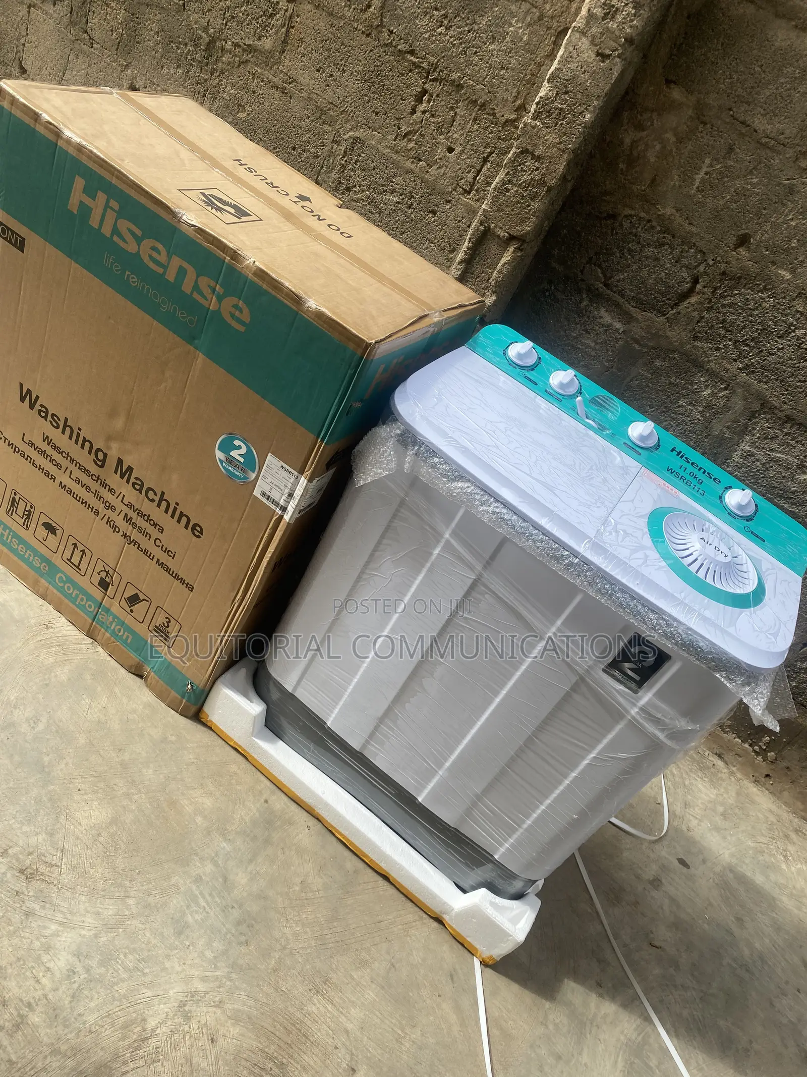 Hisense WSRB113 – Spacious 11KG Manual Washer