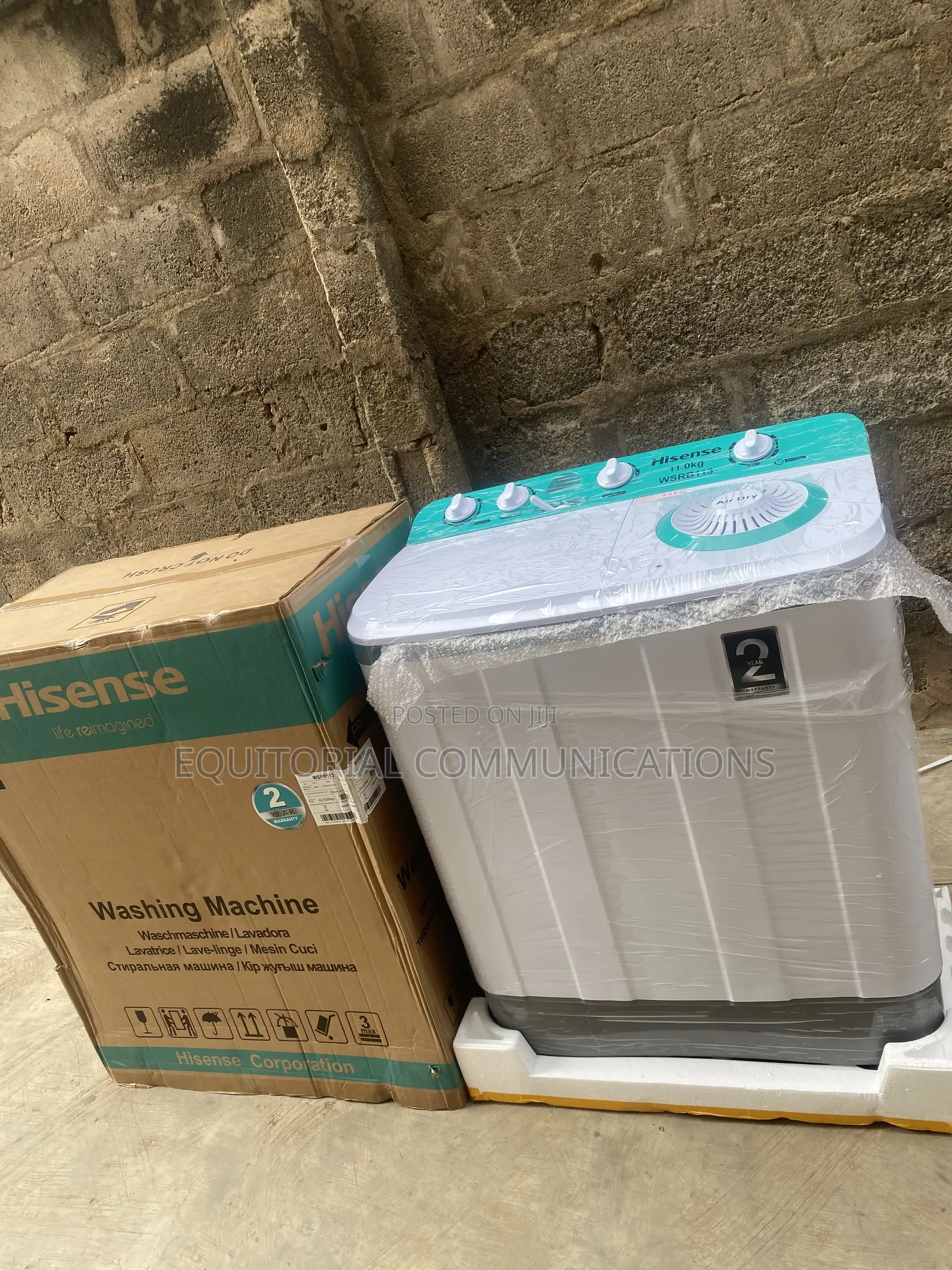 Hisense WSRB113 – Spacious 11KG Manual Washer