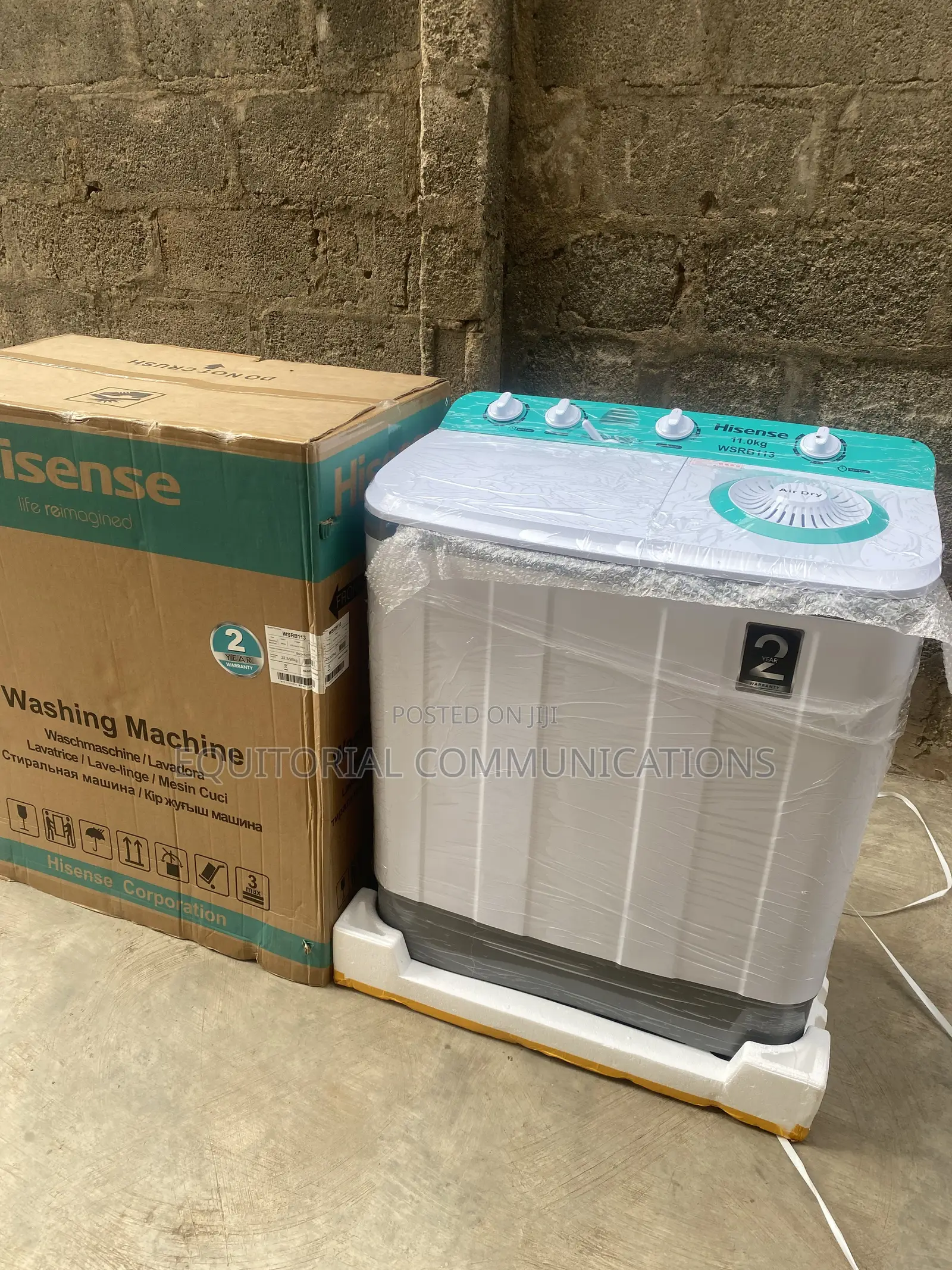Hisense 11KG Twin Tub Washer – Practical Laundry Machine