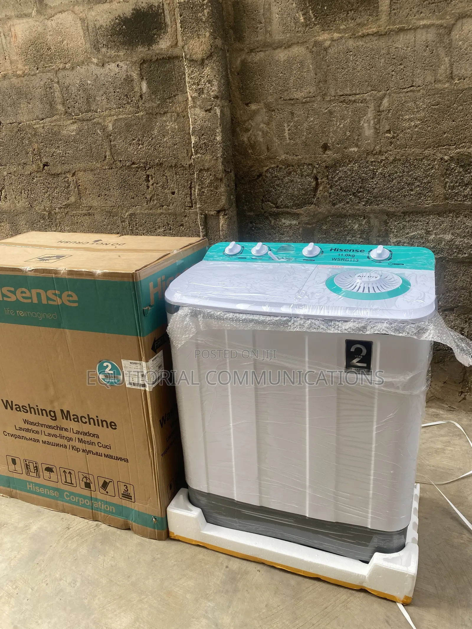 Hisense 11KG Twin Tub Washer – Practical Laundry Machine