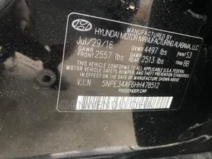 Hyundai Sonata 2017 Black