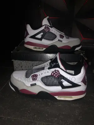 Clean Air Jordan 4 Retro PSG (White/Bordeaux) - Size 11