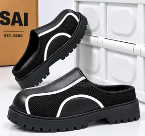 Summer Vintage Derby Closed-Toe Slippers for Men