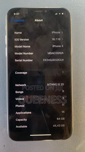 Apple iPhone X 64 GB White