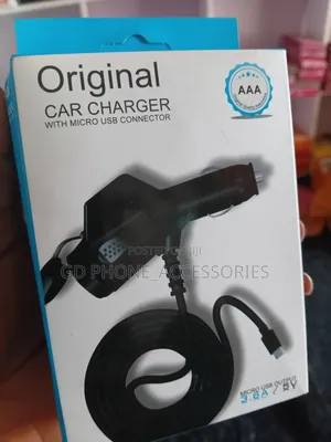 Original 3.6A Fast Car Charger With Attached Micro-USB Cable