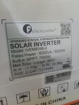 6kva 48v Felicity Solar Hybrid Inverter Ivem