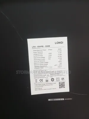 550w All Black Longi Solar Panels