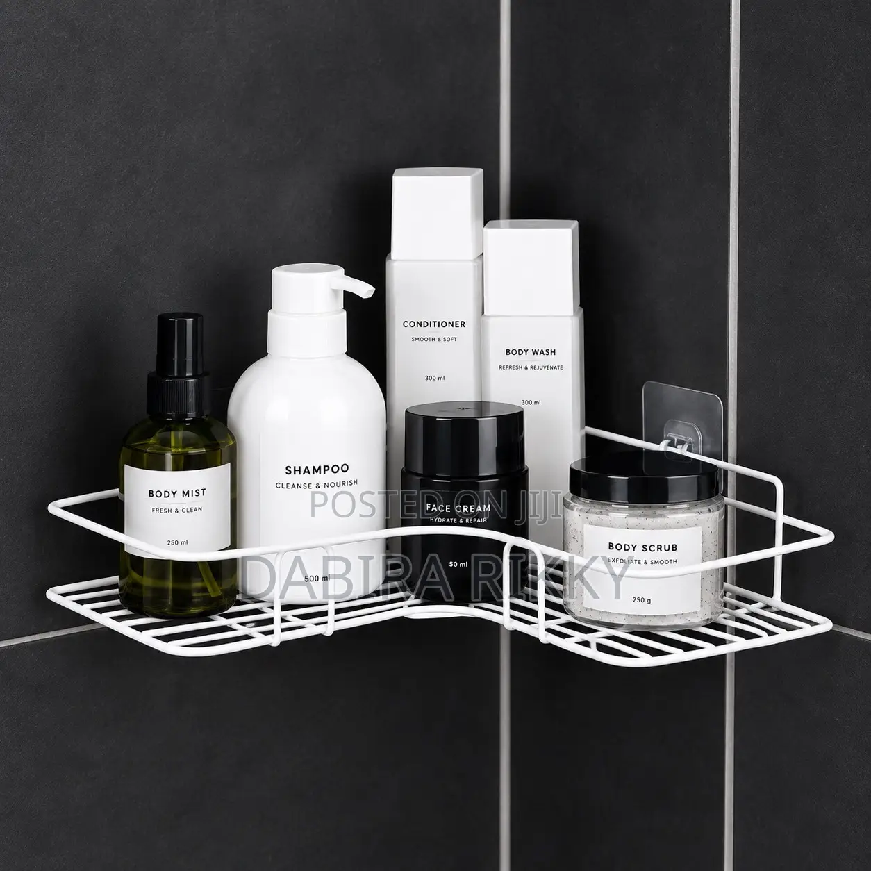 1-Piece Bathroom Corner Shower Caddy