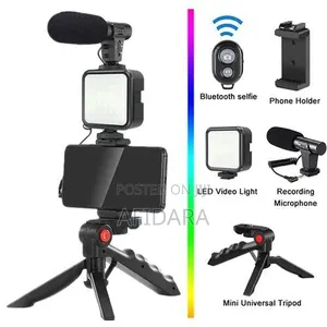 Video Making Kit +Led Light +Microphone +Phone Bluetooth +Tripod