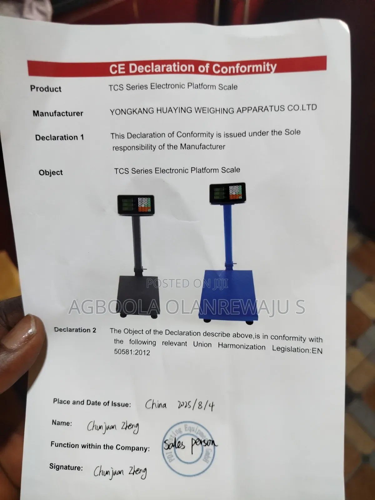 Platform Scale