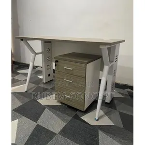 Metal Frame Office Desk 1.2mtr With Mobile Drawers