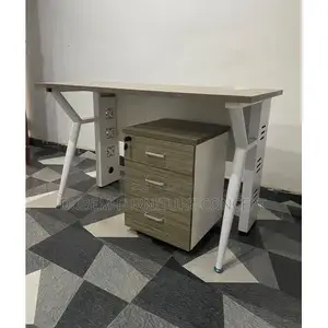 Metal Frame Office Desk 1.2mtr With Mobile Drawers