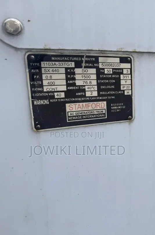50Kva Soundproof Generator