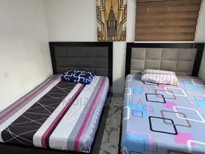 Two 5 by 6 Bed Frames and Mattress