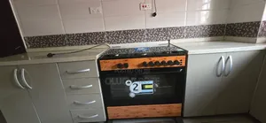 Scanfrost 4 Gas + 2 Electric Cooker With Wood Finish