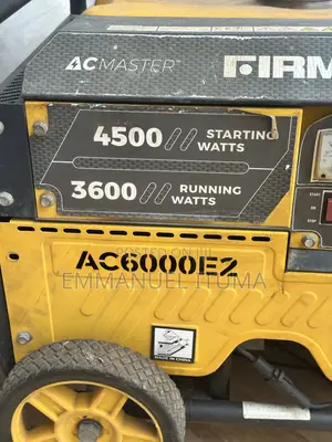 Firman AC Master AC6000E2 4.5kva (3600watts / 3.6kw) Generator