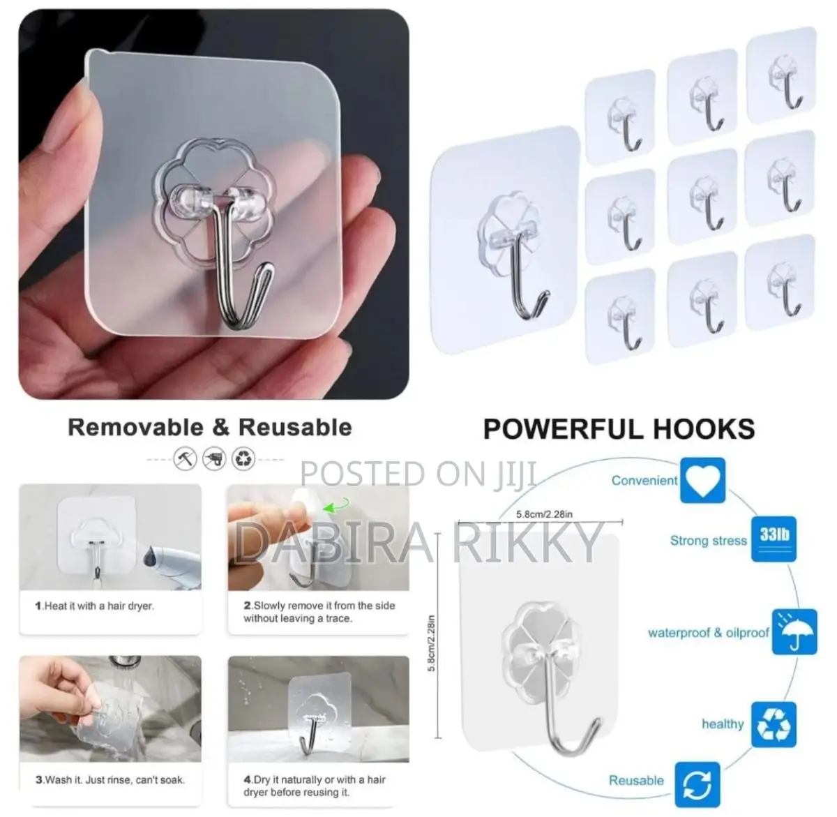 Adhesive Wall Hooks