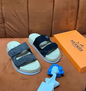 Hermès Double-Strap Suede Sandals