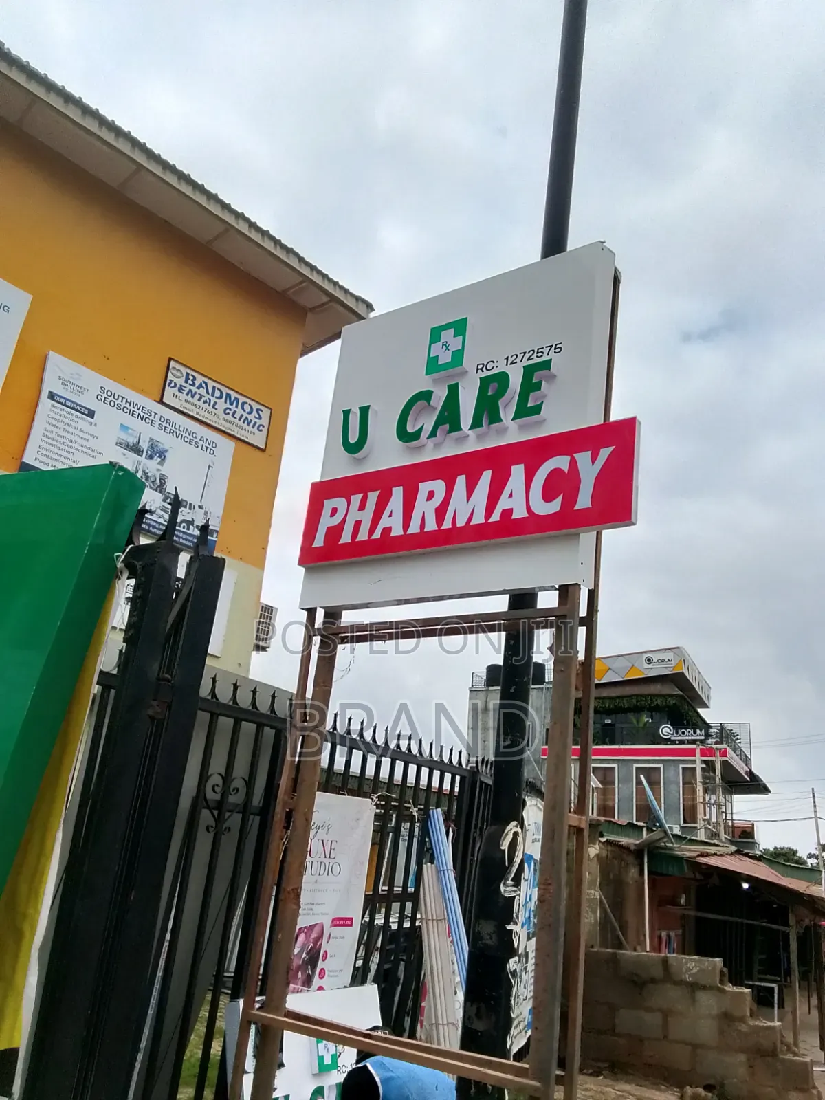 Outdoors Signage With Light
