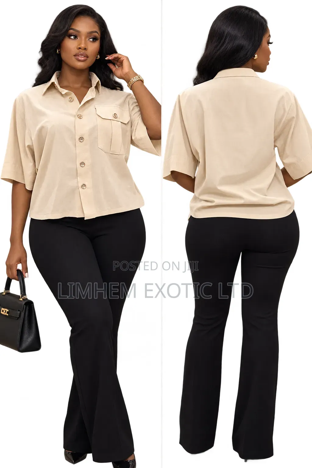 Cream Colored Button Down Top